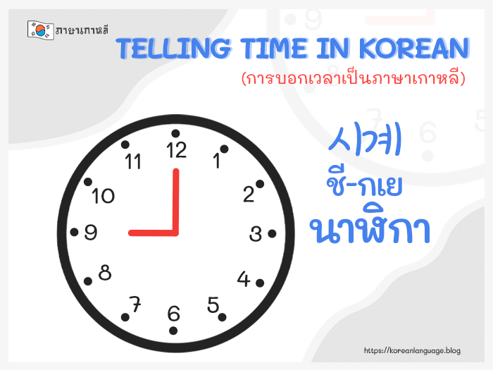 TELLING TIME IN KOREAN